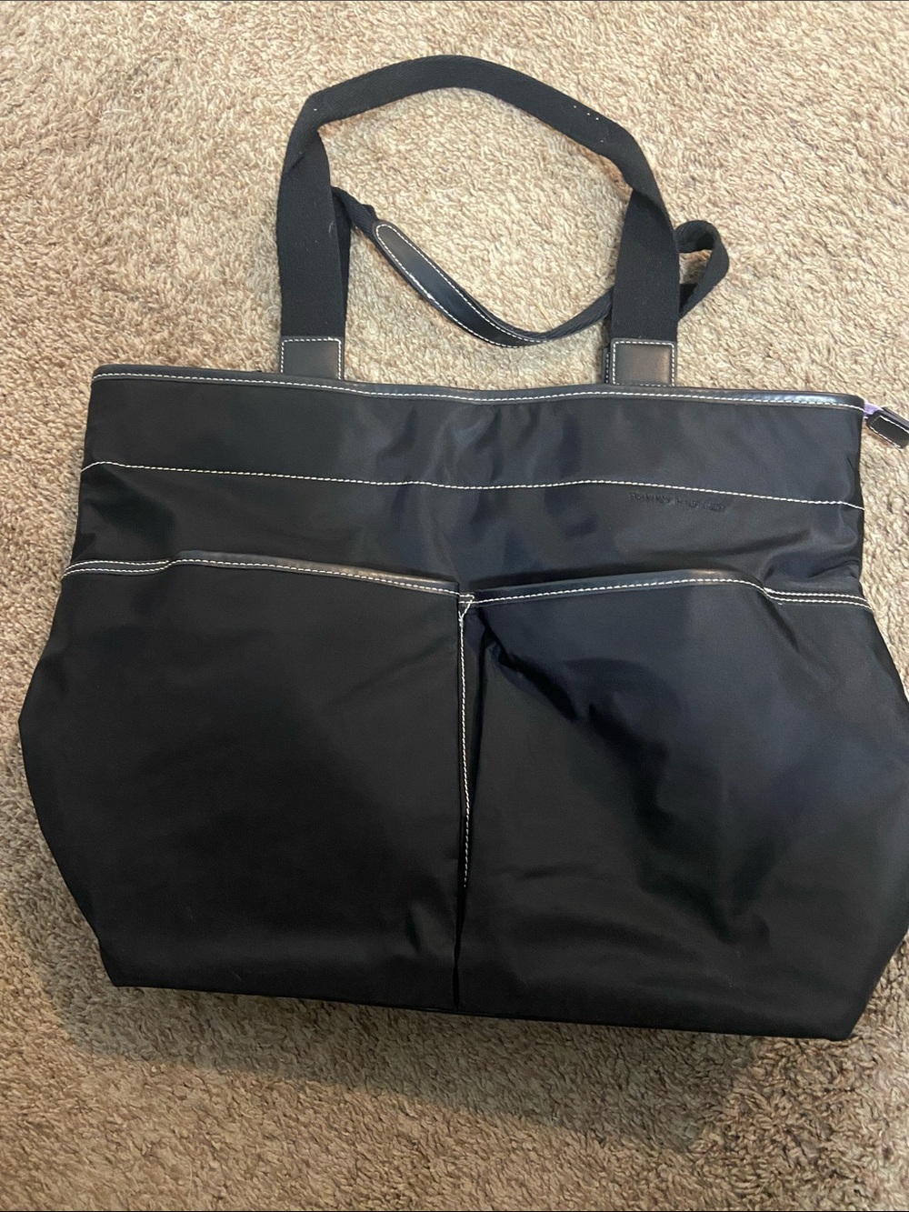Tommy Hilfiger black and Purple Small Zip Pouch